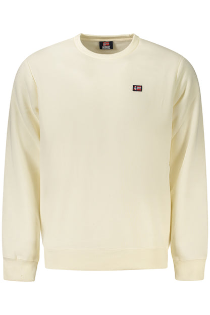 NORWAY 1963 FELPA SENZA ZIP UOMO BIANCO