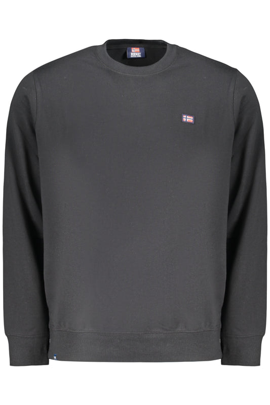 NORWAY 1963 FELPA SENZA ZIP UOMO NERO