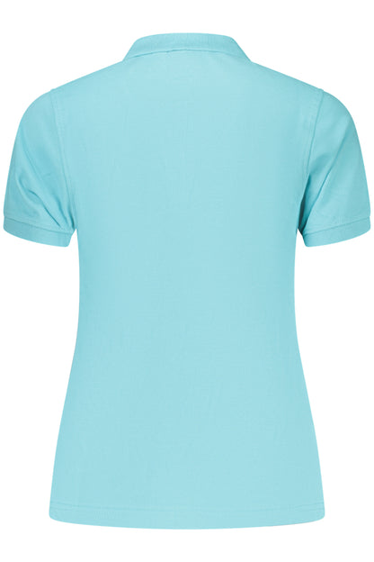 NORWAY 1963 POLO MANICHE CORTE DONNA AZZURRO