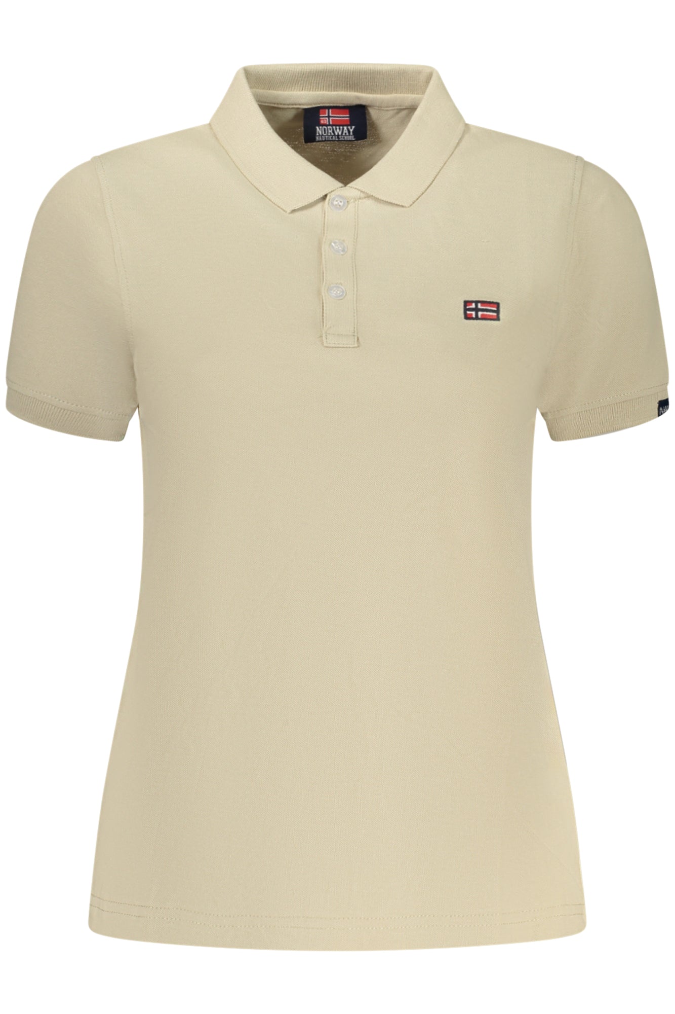 NORWAY 1963 POLO MANICHE CORTE DONNA BEIGE