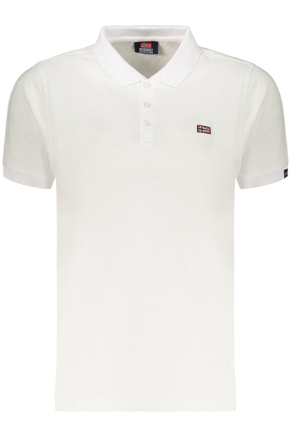 NORWAY 1963 POLO MANICHE CORTE DONNA BIANCO