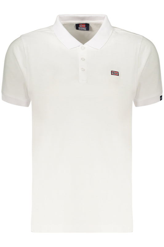 NORWAY 1963 POLO MANICHE CORTE DONNA BIANCO
