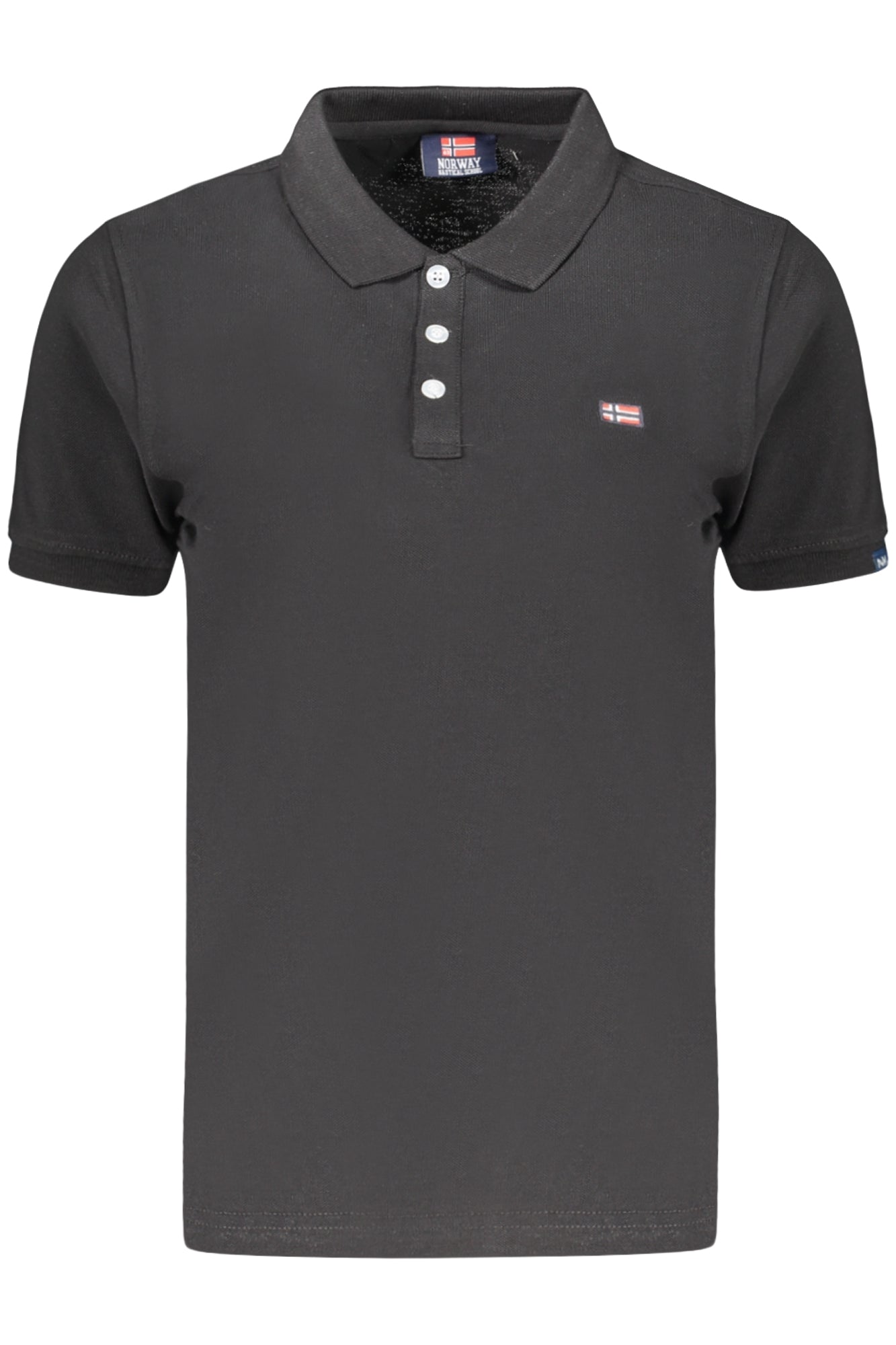 NORWAY 1963 POLO MANICHE CORTE DONNA NERO