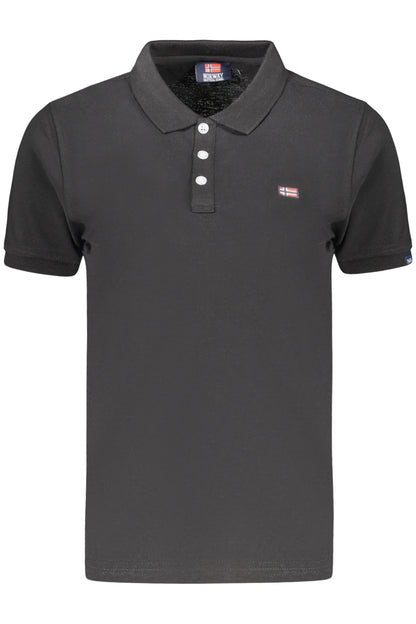 NORWAY 1963 POLO MANICHE CORTE DONNA NERO