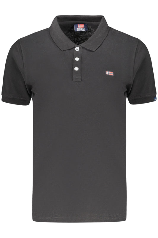 NORWAY 1963 POLO MANICHE CORTE DONNA NERO