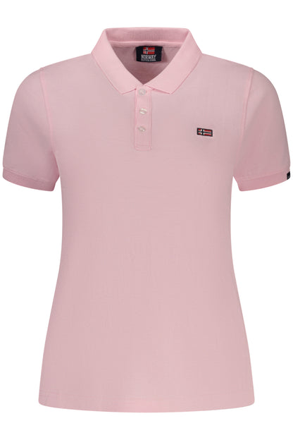NORWAY 1963 POLO MANICHE CORTE DONNA ROSA