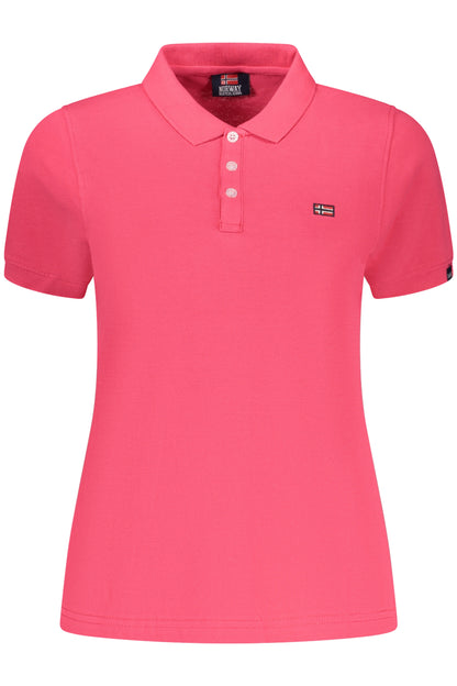 NORWAY 1963 POLO MANICHE CORTE DONNA ROSA