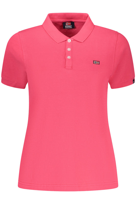 NORWAY 1963 POLO MANICHE CORTE DONNA ROSA