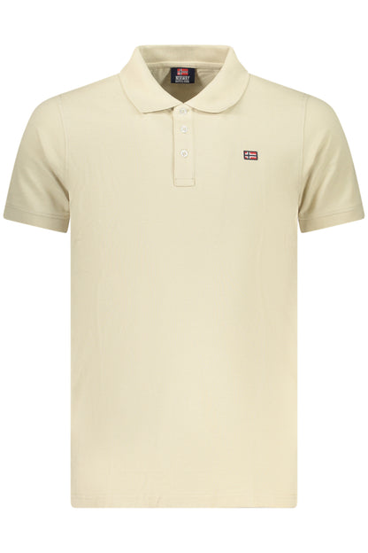 NORWAY 1963 POLO MANICHE CORTE UOMO BEIGE