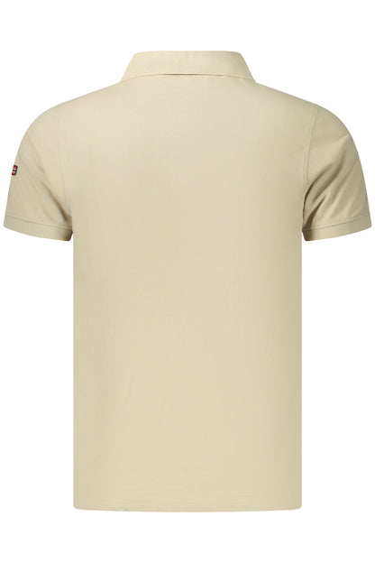 NORWAY 1963 POLO MANICHE CORTE UOMO BEIGE