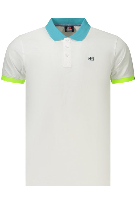 NORWAY 1963 POLO MANICHE CORTE UOMO BIANCO
