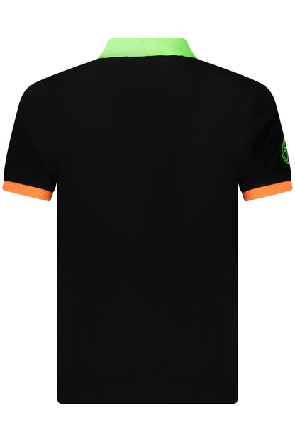 NORWAY 1963 POLO MANICHE CORTE UOMO NERO
