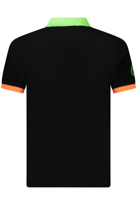 NORWAY 1963 POLO MANICHE CORTE UOMO NERO