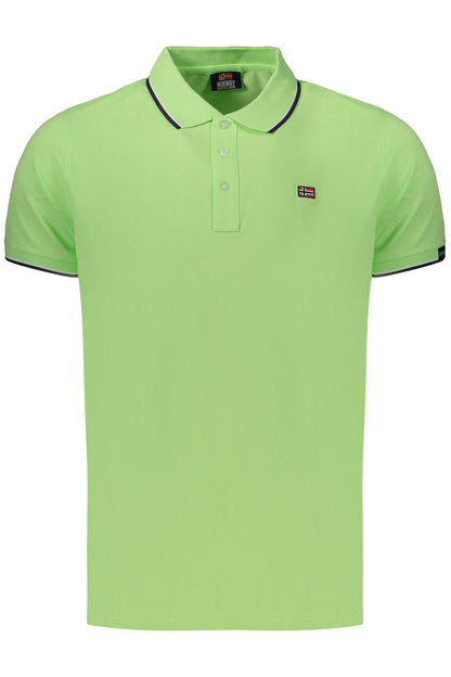 NORWAY 1963 POLO MANICHE CORTE UOMO VERDE
