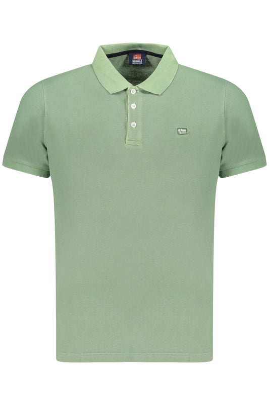 NORWAY 1963 POLO MANICHE CORTE UOMO VERDE