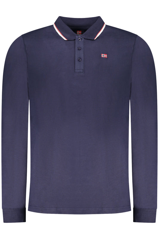 NORWAY 1963 POLO MANICHE LUNGHE UOMO BLU