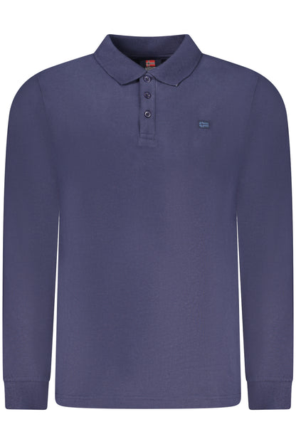NORWAY 1963 POLO MANICHE LUNGHE UOMO BLU
