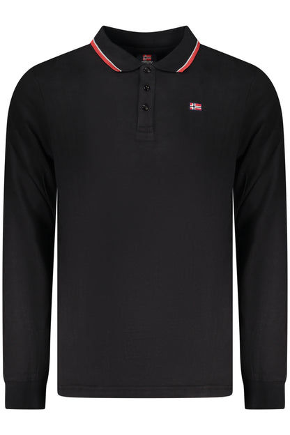 NORWAY 1963 POLO MANICHE LUNGHE UOMO NERO