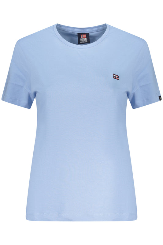 NORWAY 1963 T-SHIRT MANICHE CORTE DONNA AZZURRO