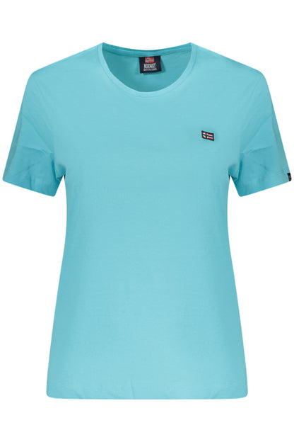 NORWAY 1963 T-SHIRT MANICHE CORTE DONNA AZZURRO