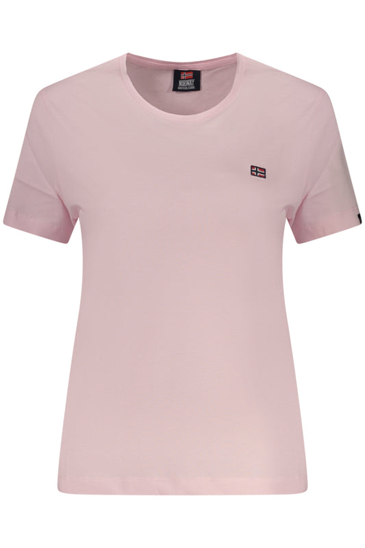 NORWAY 1963 T-SHIRT MANICHE CORTE DONNA ROSA
