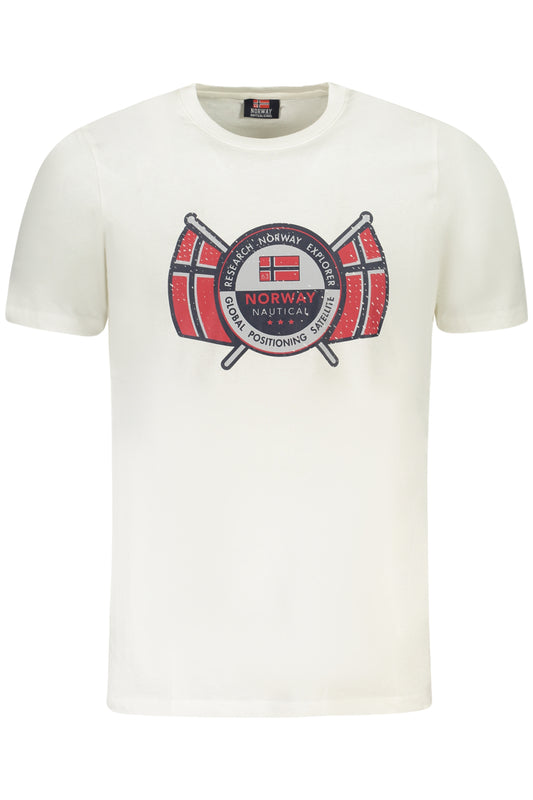 NORWAY 1963 T-SHIRT MANICHE CORTE UOMO BIANCO