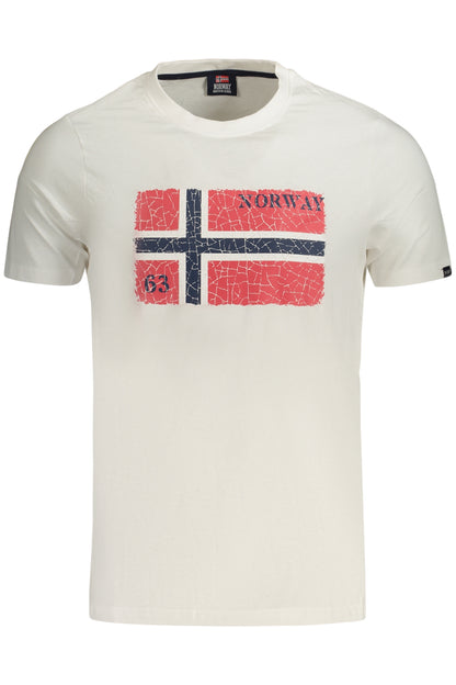 NORWAY 1963 T-SHIRT MANICHE CORTE UOMO BIANCO