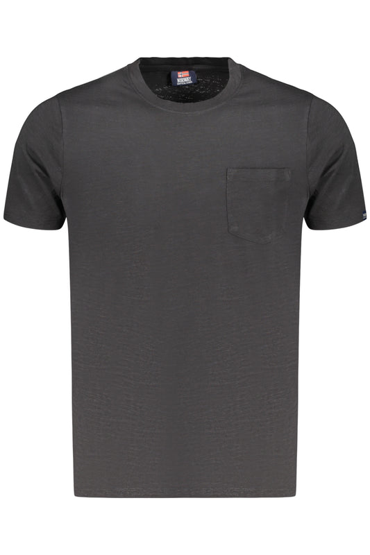 NORWAY 1963 T-SHIRT MANICHE CORTE UOMO NERO