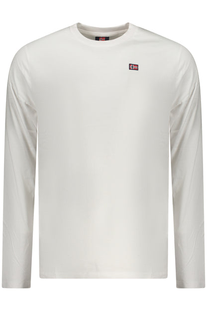 NORWAY 1963 T-SHIRT MANICHE LUNGHE UOMO BIANCO