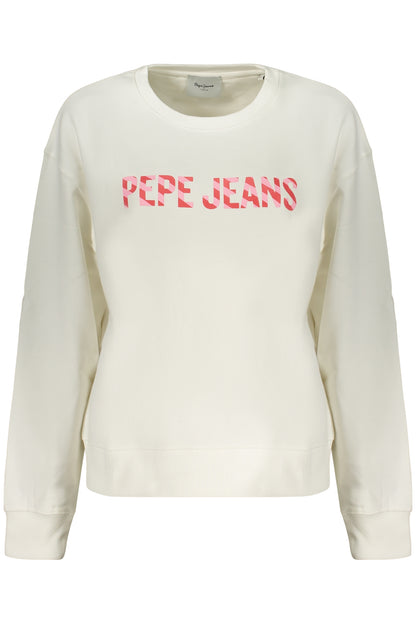 PEPE JEANS FELPA SENZA ZIP DONNA BIANCO