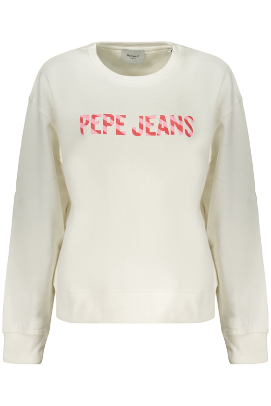 PEPE JEANS FELPA SENZA ZIP DONNA BIANCO