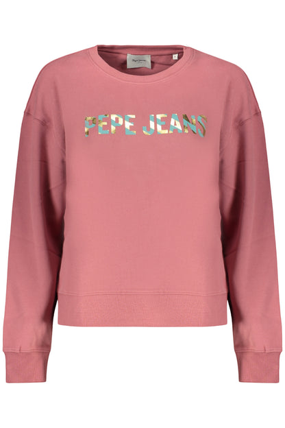 PEPE JEANS FELPA SENZA ZIP DONNA ROSA