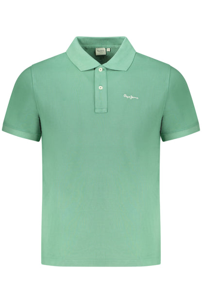 PEPE JEANS POLO MANICHE CORTE UOMO VERDE