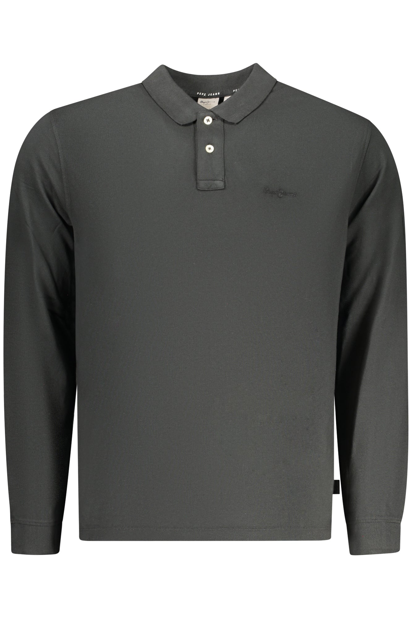 PEPE JEANS POLO MANICHE LUNGHE UOMO NERO