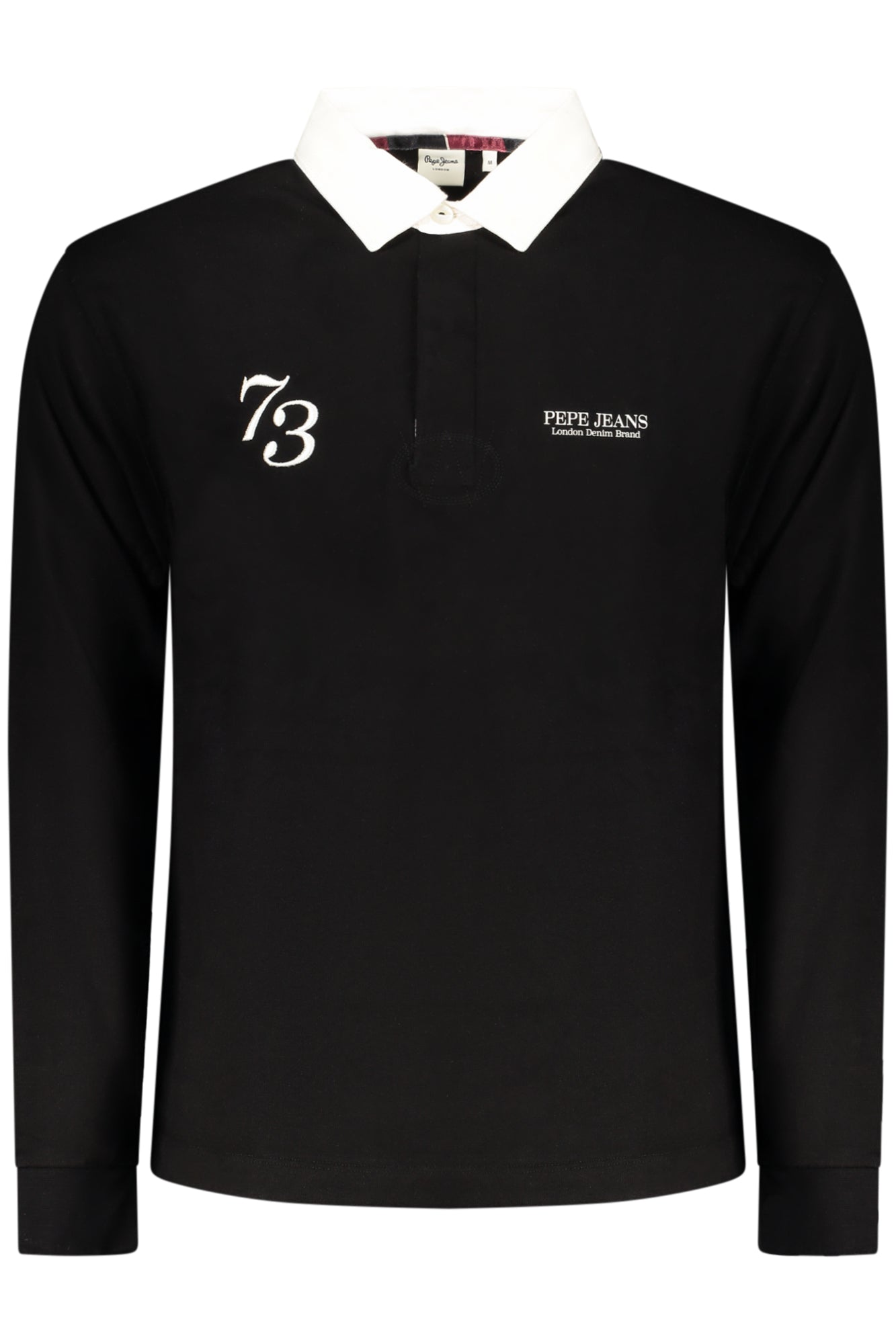 PEPE JEANS POLO MANICHE LUNGHE UOMO NERO
