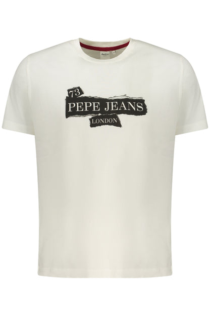 PEPE JEANS T-SHIRT MANICHE CORTE UOMO BIANCO