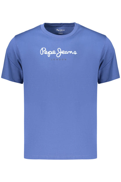 PEPE JEANS T-SHIRT MANICHE CORTE UOMO BLU