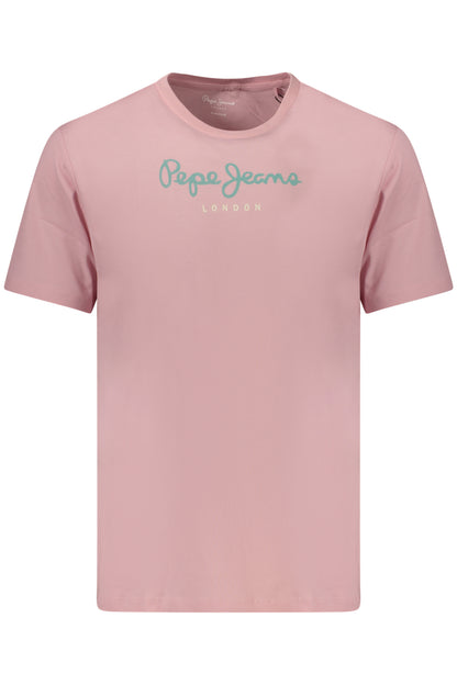 PEPE JEANS T-SHIRT MANICHE CORTE UOMO ROSA