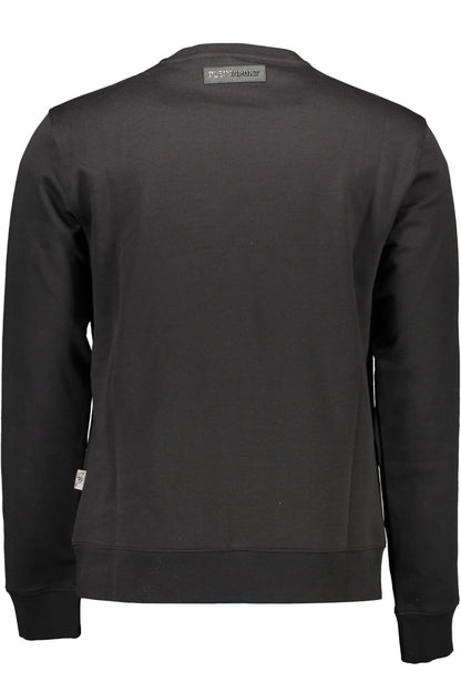 PLEIN SPORT FELPA SENZA ZIP UOMO NERO