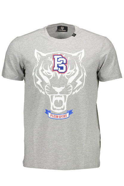 PLEIN SPORT T-SHIRT MANICHE CORTE UOMO GRIGIO