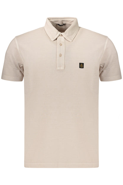 REFRIGIWEAR POLO MANICHE CORTE UOMO BEIGE