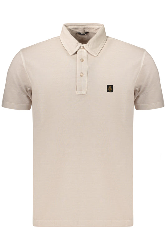 REFRIGIWEAR POLO MANICHE CORTE UOMO BEIGE