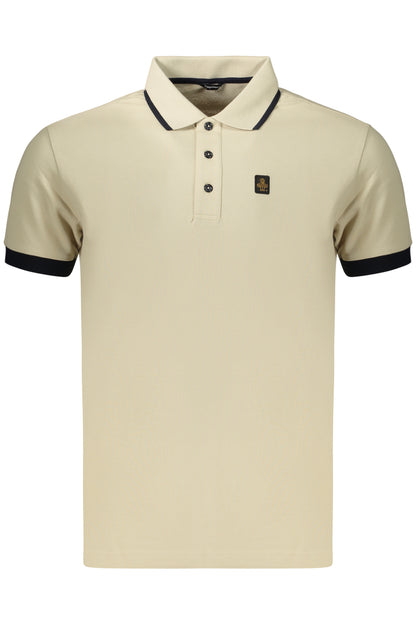 REFRIGIWEAR POLO MANICHE CORTE UOMO BEIGE