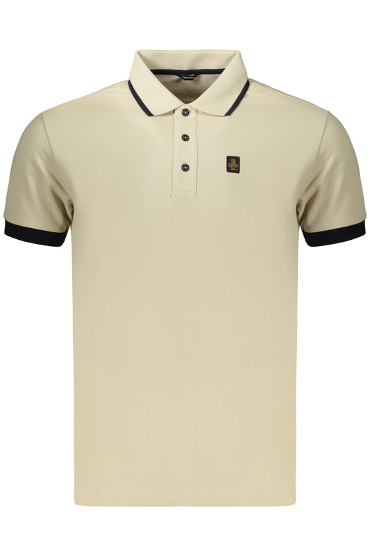 REFRIGIWEAR POLO MANICHE CORTE UOMO BEIGE