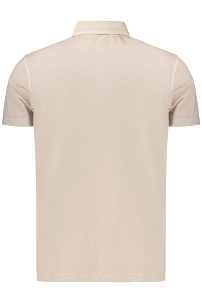 REFRIGIWEAR POLO MANICHE CORTE UOMO BEIGE