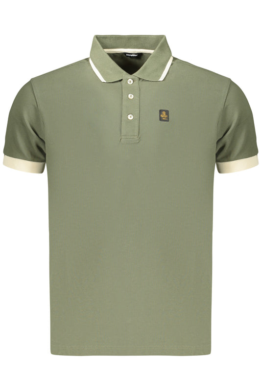 REFRIGIWEAR POLO MANICHE CORTE UOMO VERDE