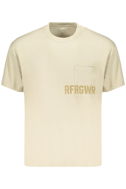 REFRIGIWEAR T-SHIRT MANICHE CORTE UOMO BEIGE