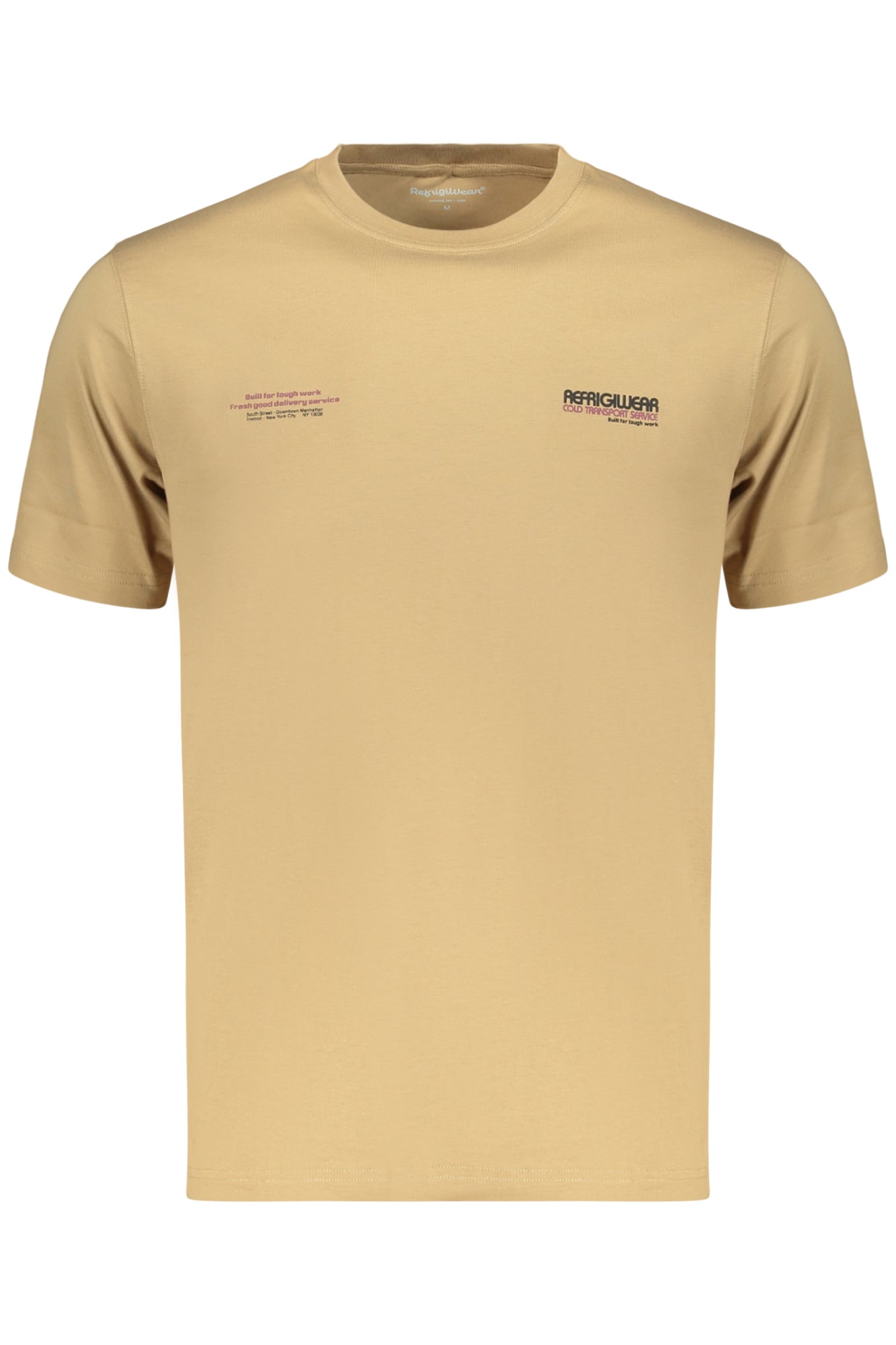 REFRIGIWEAR T-SHIRT MANICHE CORTE UOMO MARRONE