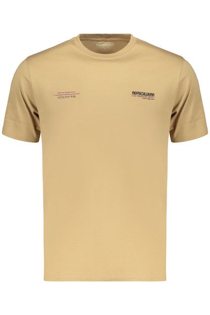REFRIGIWEAR T-SHIRT MANICHE CORTE UOMO MARRONE