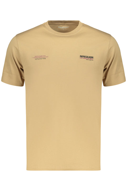 REFRIGIWEAR T-SHIRT MANICHE CORTE UOMO MARRONE